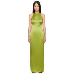 Green Janet Maxi Dress 241386F055009