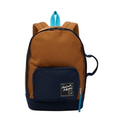 Brown   Navy The Traveller Backpack 241389M166000