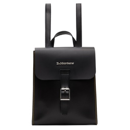 Black Mini Leather Backpack 241399F042003