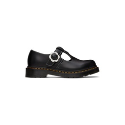 Black Polley Flower Loafers 241399F120021