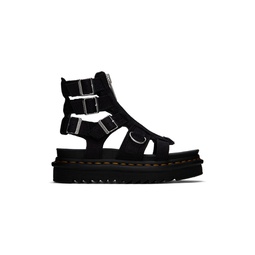 Black Olson Nubuck Gladiator Zip Sandals 241399F124005