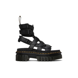 Black Ricki Leather Platform Gladiator Sandals 241399F125001