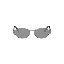 Silver Oval Sunglasses 241404M134025