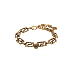 Gold Greca Bracelet 241404M142025