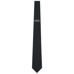 Black 90s Vintage Logo Tie 241404M158000