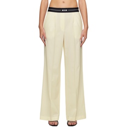 Off White Suiting Trousers 241443F087005