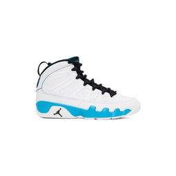 White Air Jordan 9 Retro Sneakers 241445M236025