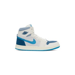 Blue   Gray Air Jordan 1 Zoom CMFT 2 Sneakers 241445M236033