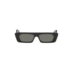 Black Rectangular Sunglasses 241451M134047