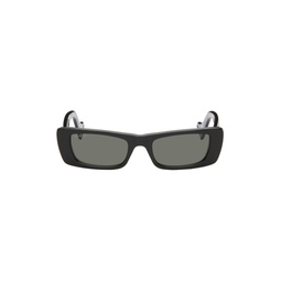 Black Rectangular Sunglasses 241451M134054