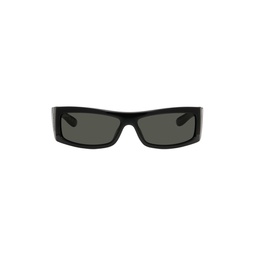 Black Rectangular Sunglasses 241451M134091