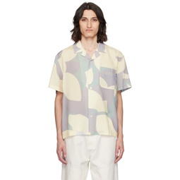 Off White   Gray Floral Shirt 241469M192003