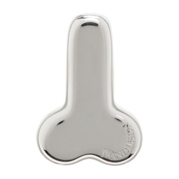 Silver Penis Stud Single Earring 241477M144003