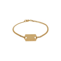 Gold Price Tag Bracelet 241490M142008
