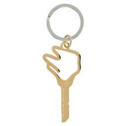 Gold   Silver Empty Key Keychain 241490M148004