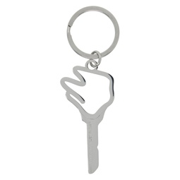 Silver Empty Key Keychain 241490M148005