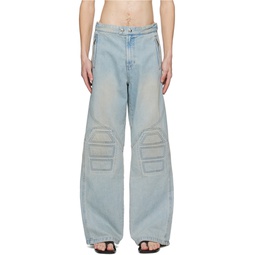 Blue Motorcycle Jeans 241494M186000