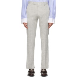 Gray Set Up Trousers 241494M191006