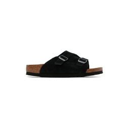 Black Narrow Zurich Sandals 241513F124006
