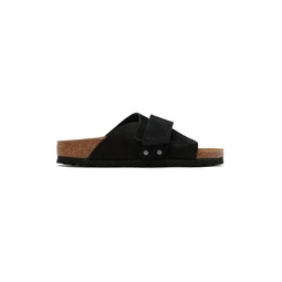 Black Narrow Kyoto Sandals 241513F124014