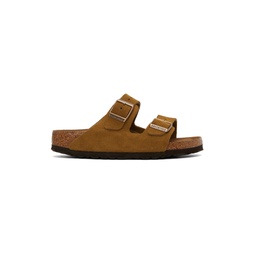 Tan Narrow Arizona Soft Footbed Sandals 241513F124052