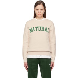 Off White Natural Sweater 241554F096000