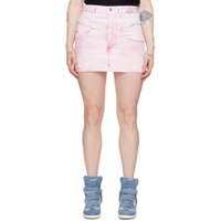 Pink Narjis Denim Miniskirt 241600F090000