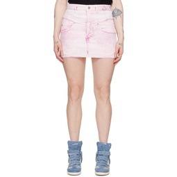 Pink Narjis Denim Miniskirt 241600F090000