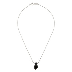 Silver   Black Pendant Necklace 241600M145028