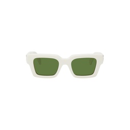 White Virgil Sunglasses 241607F005006
