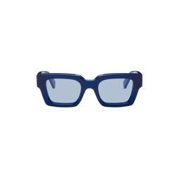 Blue Virgil Sunglasses 241607M134014