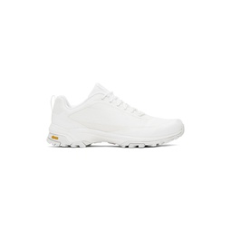 White Lace Up Sneakers 241646M237002