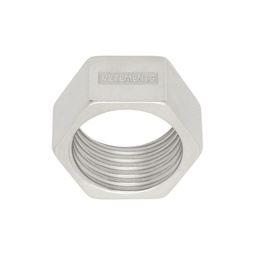 Silver Thick Nut Ring 241669M147003