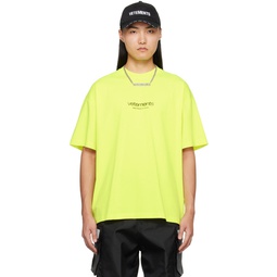 Yellow Bonded T Shirt 241669M213002