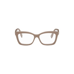 Taupe Lettering Glasses 241693F004033