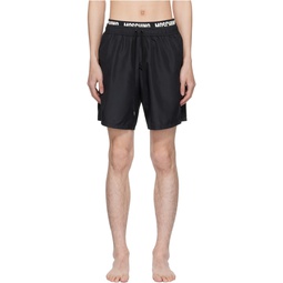 Black Bonded Swim Shorts 241720M216007