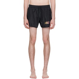 Black Three Pocket Swim Shorts 241720M216008