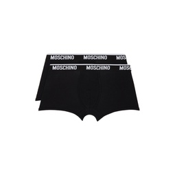 Two Pack Black Boxers 241720M216012