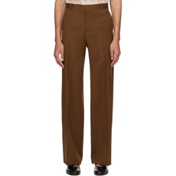 Brown Otto Trousers 241756M191001