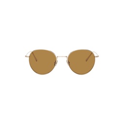 Gold The Rounds Sunglasses 241771F005008