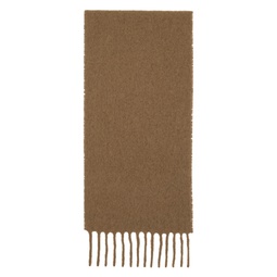 Brown Monogram Leather Patch Scarf 241771F028010
