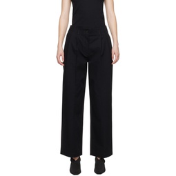 Black Relaxed Trousers 241771F087012