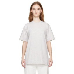 Gray Straight T Shirt 241771F110013