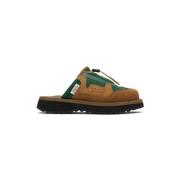 Brown   Green BOMA ab Slip On Loafers 241773M231010