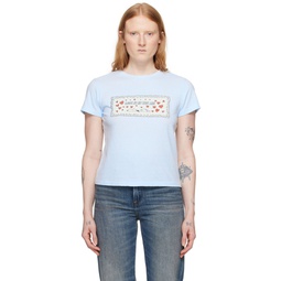 Blue Snoopy Love T Shirt 241800F110019