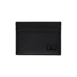 Black VLogo Signature Card Holder 241807M163008