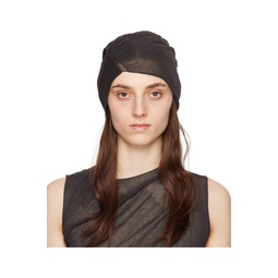 Brown Ambiguous Beanie 241809F014000