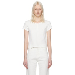 White Preta T Shirt 241814F110000