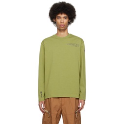 Green Manica Lunga T Shirt 241826M213000