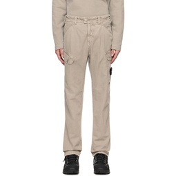 Gray Garment Dyed Cargo Pants 241828M188012